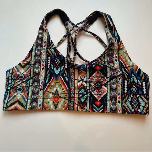 Mossimo Supply + Co multi colored Aztec sports bra - Picture 2 of 11